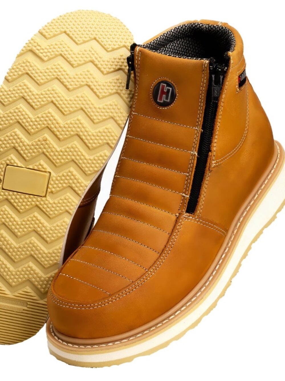 Hammer HM339 Double Zipper Work Boots Habanna Men's